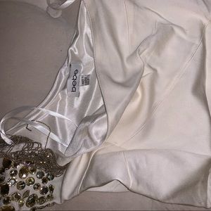 Bebe Off the shoulder mini dress